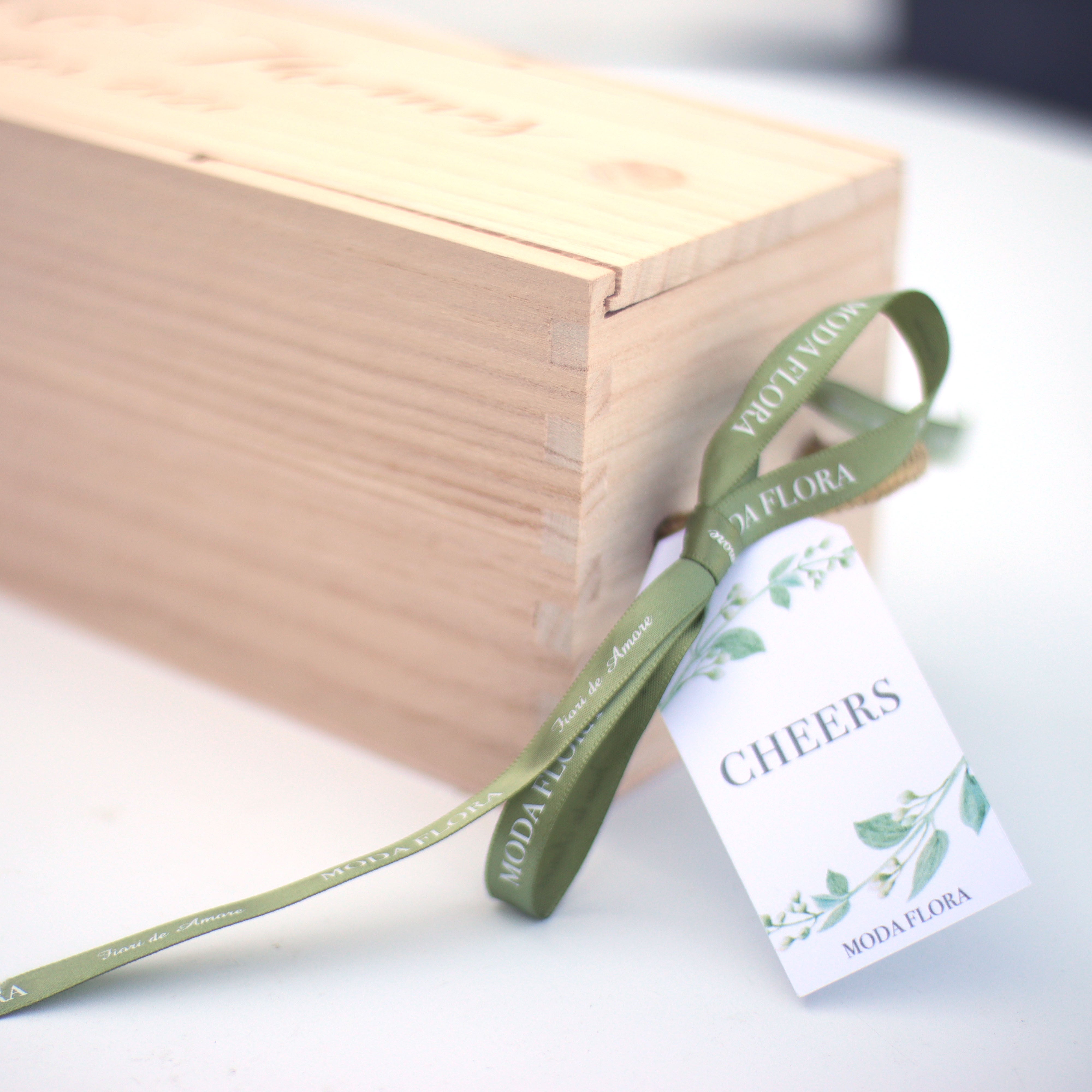 Personalised wooden Wine Box