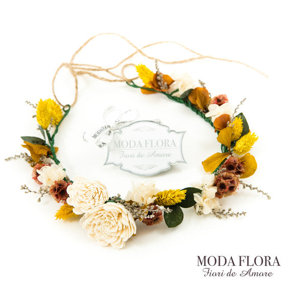 Floral Crown - Golden Sunset - MODA FLORA