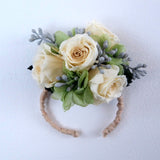 Boho 4 Baby Roses Wrist Corsage - MODA FLORA