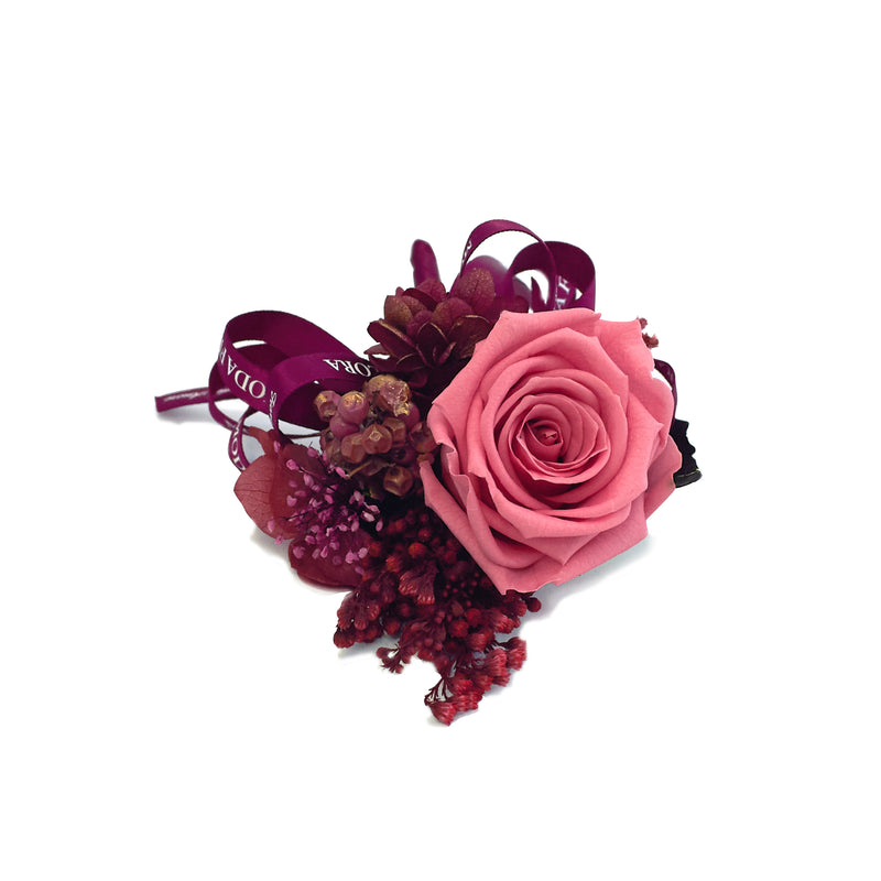 Standard Rose Corsage Coral Pink - MODA FLORA