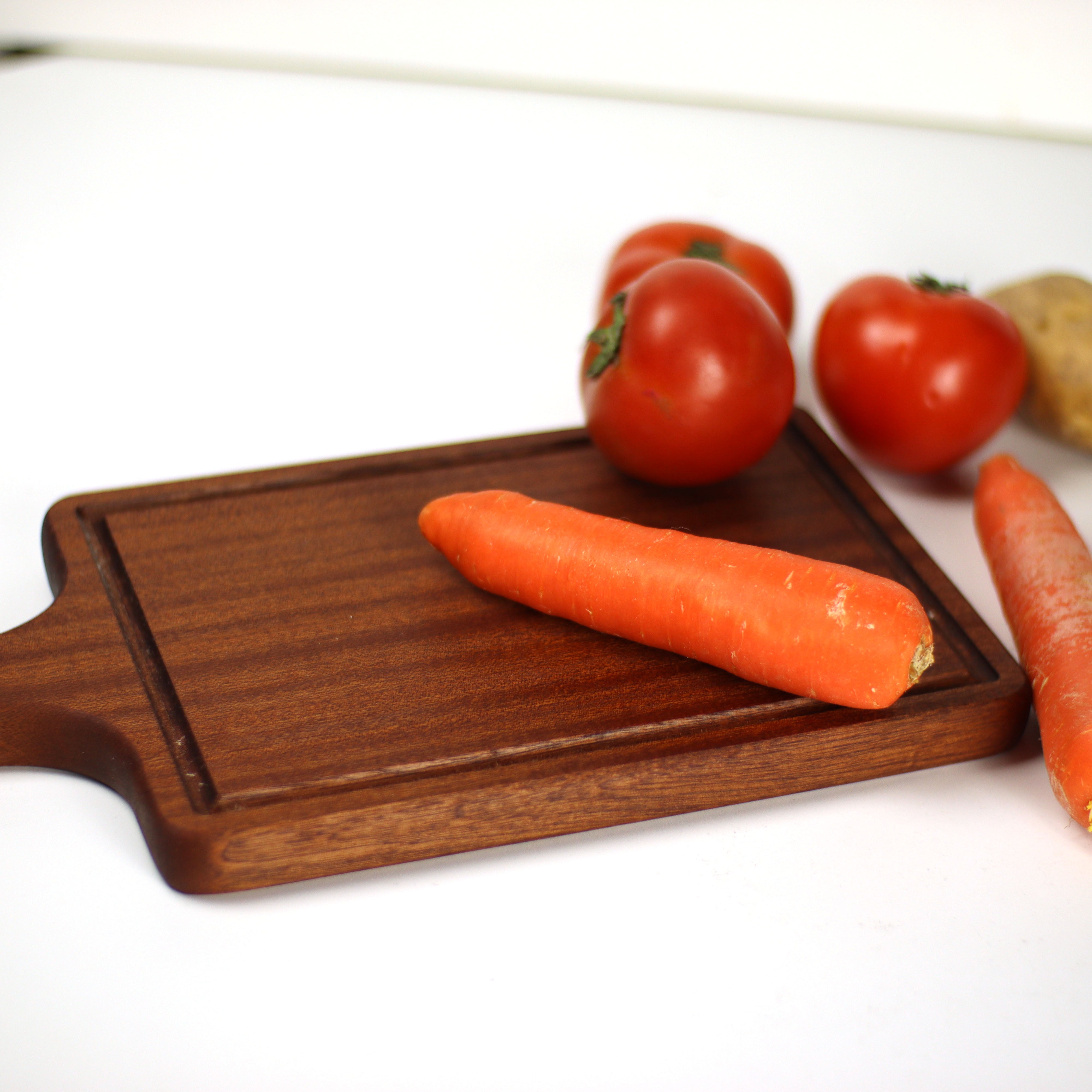 Personalised Sapele Cutting Board with handle