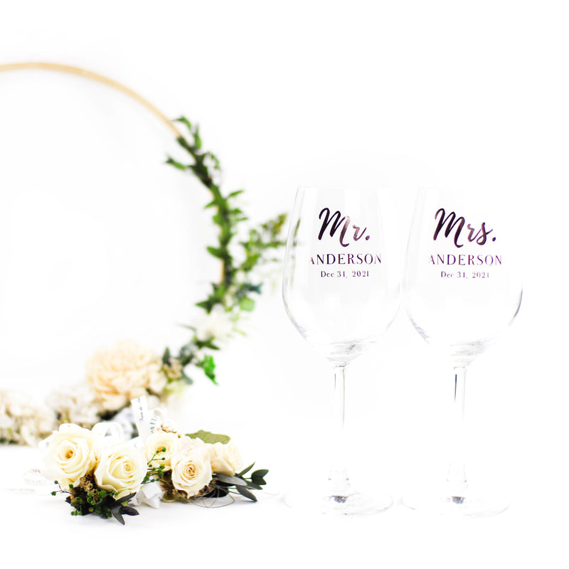 Red Wine Glass with Stem