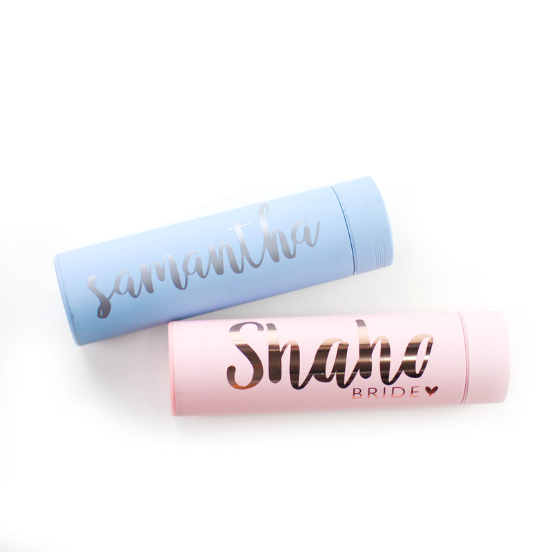 Personalised Stainless Steel Tumbler screw top