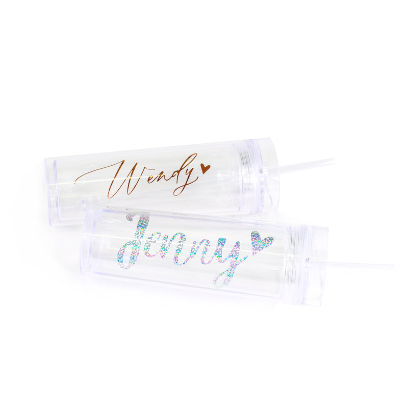 Personalised Clear Acrylic Tumbler  16oz