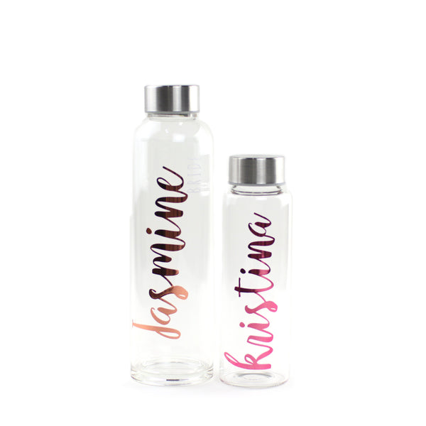 Glass Water Bottle